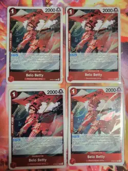 One Piece TCG Belo Betty Awakening of the New Era OP05-015 Playset x4 FOIL Eng - Image 2