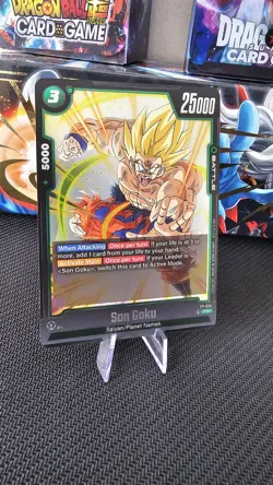 4 x Son Goku Dragon Ball Super Fusion World Promo Card FP-034 NM/M Playset - Image 5