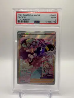 Opal TG28/TG30 Lost Origin Trainer Gallery NM Full Art Pokemon Card PSA MINT 9 - Image 3
