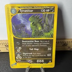 Tyranitar 40/147 Aquapolis Non Holo Rare Pokemon Card - Image 1