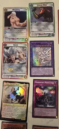 200+ TCG Card Lot FF MTG, Yu-Gi-Oh, One Punch, Goddess Waifu - Image 3