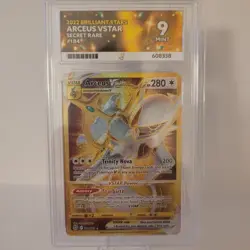 ACE 9 Arceus VSTAR 184/172 Brilliant Stars Gold SR Holo Pokemon Card - Mint - Image 1