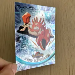 Topps Pokemon Foil Holo Card TV Animation Series 2 Blue Logo #99 Kingler - Image 1