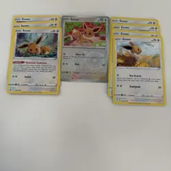 Pokemon Eevee Lot of 8 Includes 1 Reverse Holo, all cards are in Great Condition - Image 2
