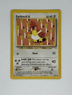 Pokemon TCG Farfetch'd Neo Revelation Card 43/64 Unlimited Common - Image 1