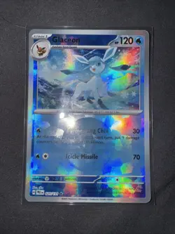 Glaceon (Poke Ball Pattern) 025/131 SV: Prismatic Evolutions NM Pokemon Card TCG - Image 1