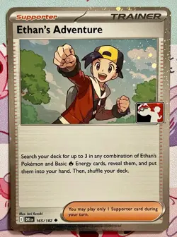 Ethan's Adventure Holo Pokemon Prize Pack Series 8 Promo Pokemon Card NM/LP - Image 1