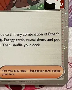 Ethan's Adventure Holo Pokemon Prize Pack Series 8 Promo Pokemon Card NM/LP - Image 4