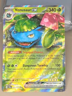 Venusaur ex - 001/142 - Double Rare - Stellar Crown - Pokemon Card - NM/M - Image 1