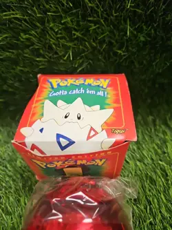 Vintage Burger King’s Pokemon Togepi Ball Gold Plated Card With Red Box #2 - Image 2