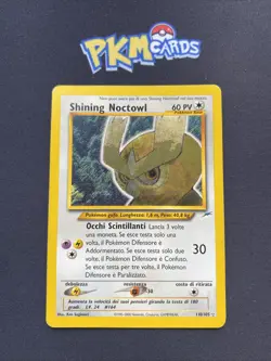 Pokemon TCG Shining Noctowl Neo Destiny 110/105 Shining Rare Italian Card LP. - Image 1
