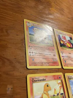 Vintage Pokemon Base Set Lot 14 Cards No Holos - Image 2