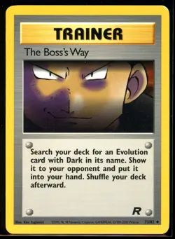2000 Team Rocket The Boss’s Way #73 Non Holo Pokemon Card - Image 1