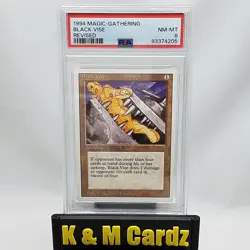 MTG - Revised - Black Vise - Graded - PSA 8 - Vintage - Image 1