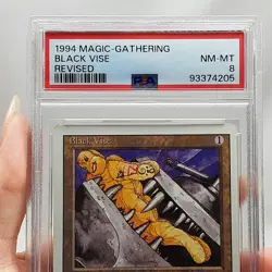 MTG - Revised - Black Vise - Graded - PSA 8 - Vintage - Image 3
