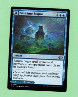 MTG DOUBLE SIDED - SINK INTO STUPOR / SOPORIFIC SPRINGS U 0241 MH3 2024 - Image 1