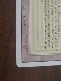 MTG Savannah Revised Edition 1994 LP Dual Land White Green Rare - Image 3