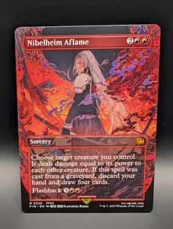 MTG - Nibelheim Aflame - BORDERLESS - Sorcery - FIN #339 - Mythic - NM - Image 1