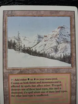 MTG Magic the Gathering Taiga Revised Edition Dual Land - Image 3