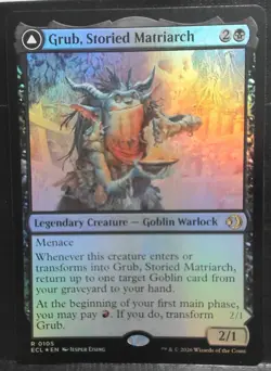 Grub Storied Matriarch Foil 0105 Lorwyn Eclipsed NM Pack Fresh - Image 1
