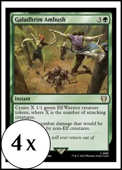 MTG - 4 x Galadhrim Ambush - Playset 4x x4 - Lord of the Rings Commander - LOTR - Image 1