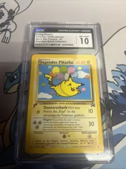 2000 Pokemon World Collection Flying Pikachu #25 German PSA 10 GEM MINT - Image 1