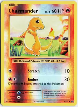 NM Charmander #9/108 Reverse Holo XY Evolutions English Pokemon TCG - Image 1