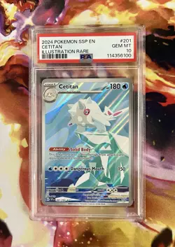 2024 Pokemon Surging Sparks CETITAN #201 Illustration Rare PSA 10 GEM MT! - Image 1