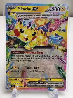 Pokemon Surging Sparks - Pikachu ex 057/191 - Double Rare - Image 1