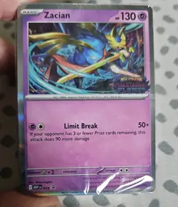 Zacian 015 Stamped Black Star Promo Pokemon ME Phantasmal Flame (Sealed) w/deck - Image 1