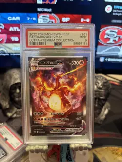 Pokemon TCG Charizard VMAX SWSH261 Ultra Rare Black Star Promo, PSA 9 - Image 1
