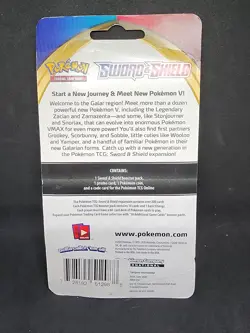 Pokemon Sword and Shield Booster Pack Glossifleur & Coin Brand New Sealed - Image 2