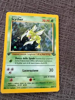 First Edition Italian Pokemon TCG Jungle Set Scyther 26/64 Non Holo - LP/NM - Image 1
