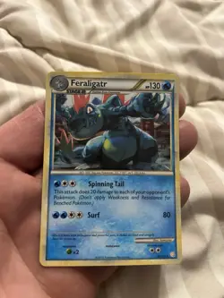 Pokemon TCG Feraligatr 20/123 HeartGold & SoulSilver Cosmos Holo Rare 2010 - Image 1