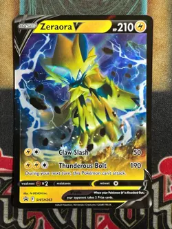 Pokemon Zeraora V SWSH263 Black Star Promo Holo NM - Image 1