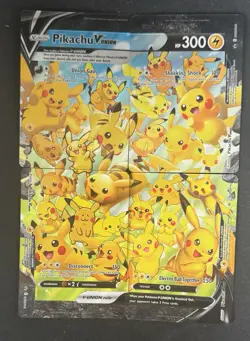 PIKACHU V-UNION SWSH (SET OF 4) SWORD & SHIELD POKEMON (ULTRA RARE PROMO, NM) - Image 1