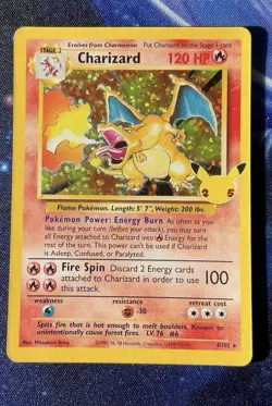 Pokemon TCG Charizard 4/102 Holo Celebrations 25th Anniversary Classic Set Fresh - Image 1