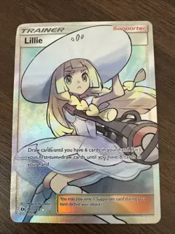 Pokemon Trainer Lillie 147/149 Sun & Moon Base Set Full Art Ultra Rare Holo - Image 1
