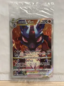 Pokemon TCG *SEALED* Lucario VSTAR SWSH291 Crown Zenith Promo (English) - NM - Image 1