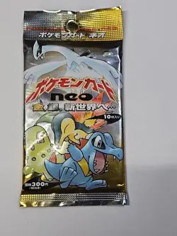 Pokemon Neo Genesis Booster Pack Japanese Factory Sealed Vintage 1999 Unopened 4935228985128 - Image 1