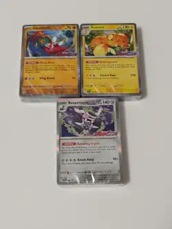 Pokemon 3 Sealed Stamped Pre-Release Black Star Promo Decks - Image 1