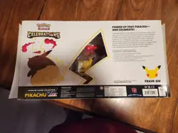 2021 POKEMON CELEBRATIONS PREMIUM COLLECTION PIKACHU VMAX SEALED (Damaged Box) - Image 3