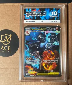 Pokemon Mega Charizard X ex 125/094 Phantasmal Flames Perfect ACE GEM MINT 10 - Image 1