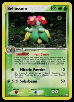 Pokemon Card - Bellossom Hidden Legends 16/101 Rare Reverse Holo - Image 1