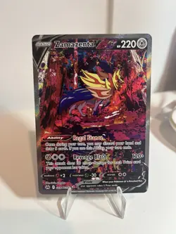 Pokemon TCG Zamazenta v Crown Zenith Galarian Gallery Ultra Rare Card GG54/GG70 - Image 1