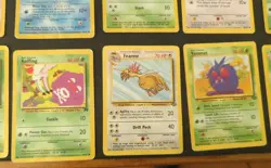Vintage Pokemon TCG Lot 30 WOTC era cards: Base Set + Other Old Cards - Image 5