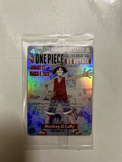 One Piece College Basketball US Voyage Luffy Card IN HAND - MINT - UNOPENED - Image 1