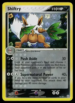 Pokemon Card - Shiftry Hidden Legends 14/101 Reverse Holo Rare - Image 1