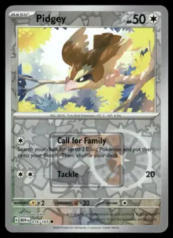 Pokemon Cards Pidgey 016/165 PRIZE PACK 151 Common NM*2 - Image 1