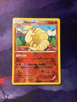 Pokemon Card Ninetales Primal Clash Reverse Holo Rare 21/160 Near Mint - Image 1